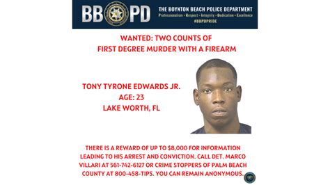 Reward Offered For Information On Suspect In Double Homicide Bbpd