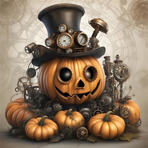 Steampunk Jack O Lantern Digital Art By Randy Turnbow Fine Art America