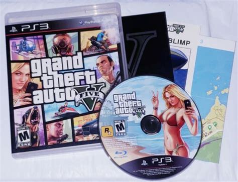 Grand Theft Auto V Gta 5 [sony Playstation 3 2013] Ps3 Complete W