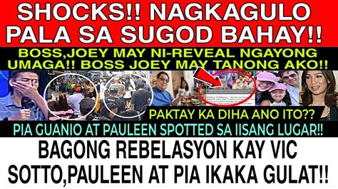 Shocks Nagkagulo Na Sa Sugod Bahay Bagong Rebelasyon Kay Vic Sotto Pia