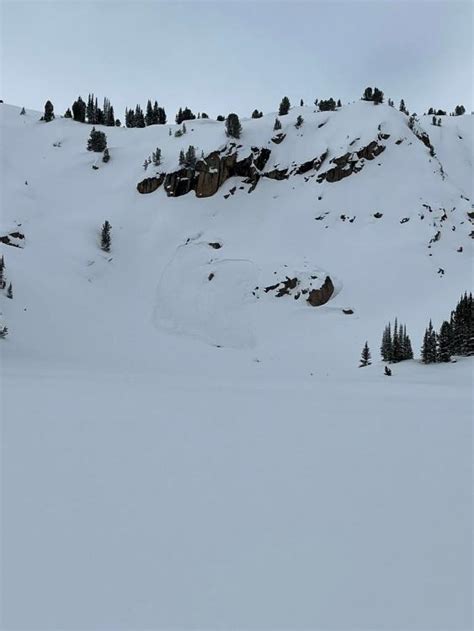 Natural Avalanche Near Green Lake Gallatin National Forest Avalanche