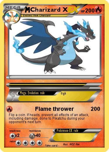 Pokémon Charizard X 245 245 Flame Thrower My Pokemon Card