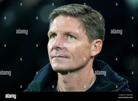 Eintracht Frankfurt Head Coach Oliver Glasner During The UEFA Champions