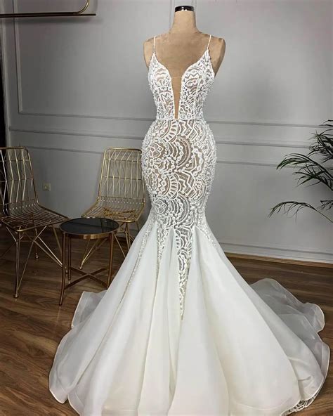 Sexy Lace Mermaid Wedding Dresses