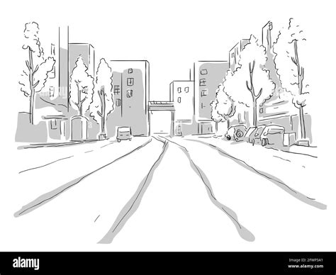 City street background vector illustration Stock Vector Image & Art - Alamy