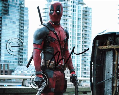 Ryan Reynolds Deadpool Autographed Signed Photo 8 x 10 print | Etsy