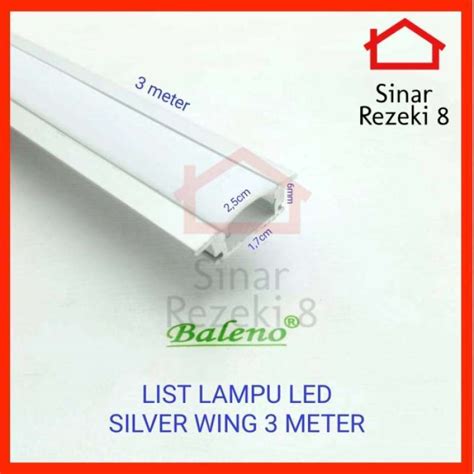 Promo List Lampu Led 3 Meter Wing Rumah Strip Cover Aluminium Casing