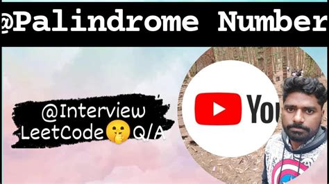 Leetcode Palindrome Java Telugu Youtube