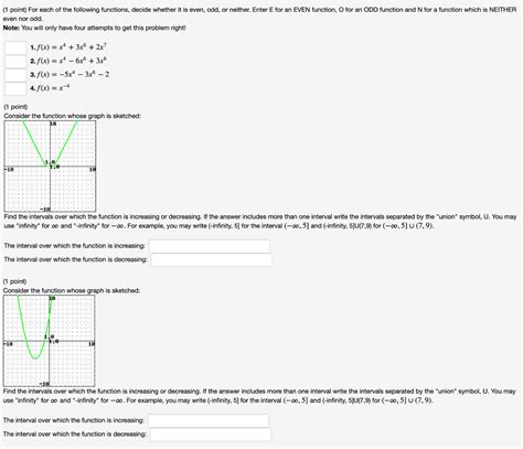 Solved 1 Point For Each Of The Following Functions Decide