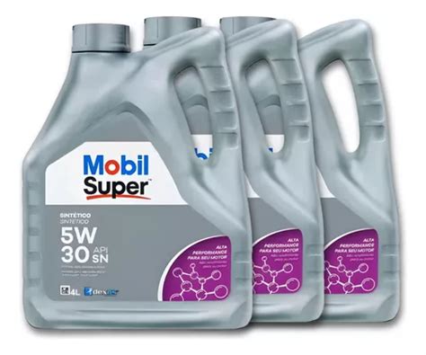 Óleo Mobil Super 5w30 Api Sn Sintético 12 Litros