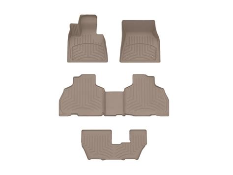 WeatherTech FloorLiners HP Complete Set 1st 2nd 3rd Row Tan