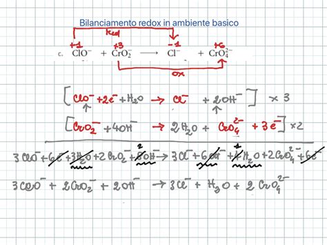 Bilanciamento Redox In Ambiente Basico Science Chemical Reactions