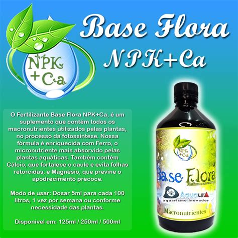 Fertilizante L Quido Base Flora Macronutrientes Npk Ca Ml