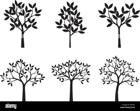 Arbres Printemps Banque Dimages Vectorielles Alamy