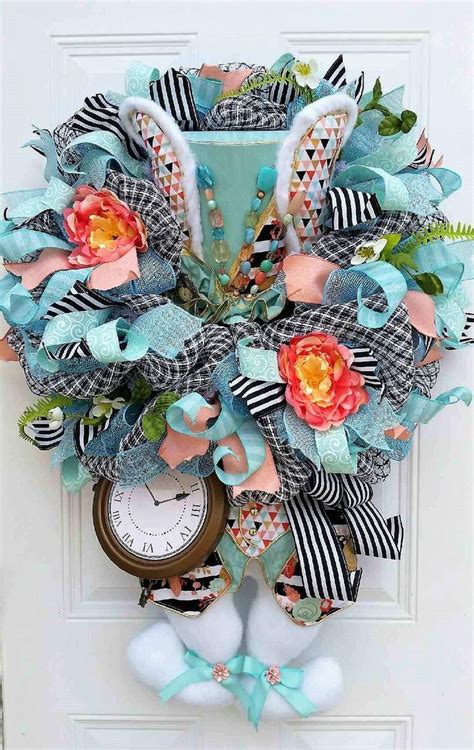 Easter Door Wreath Easter Wreath For Front Door Easter Etsy Easter