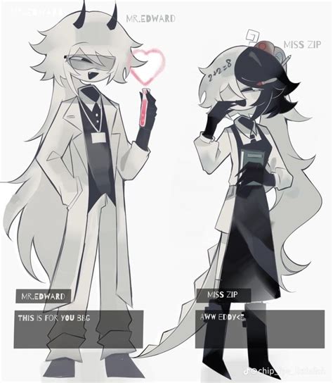 Mr Edward And Ms Zip In 2024 Cute Drawings Characters Inspiration