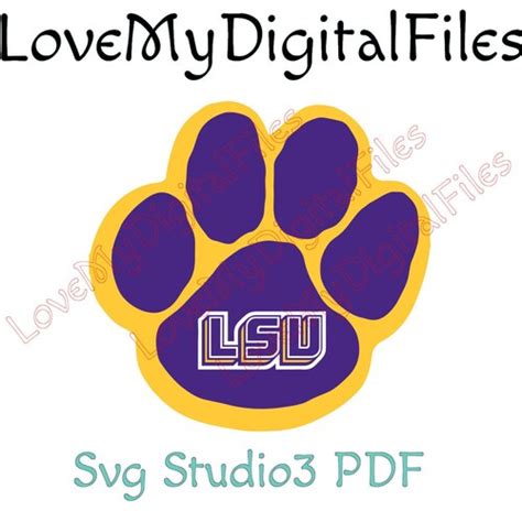 Louisiana State University Svg Digital Files For Cricut Etsy