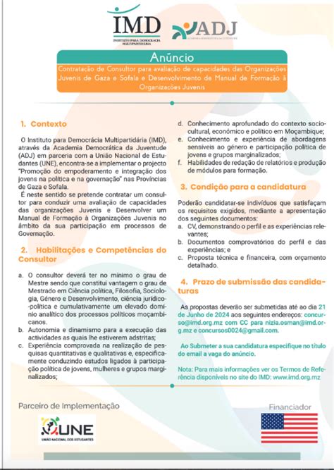 Concurso Para Contratação de Consultor Para Avaliação de Capacidades