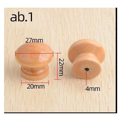 Set De Boutons De Tiroir Ronds Mm Poign Es De Meubles En Bois