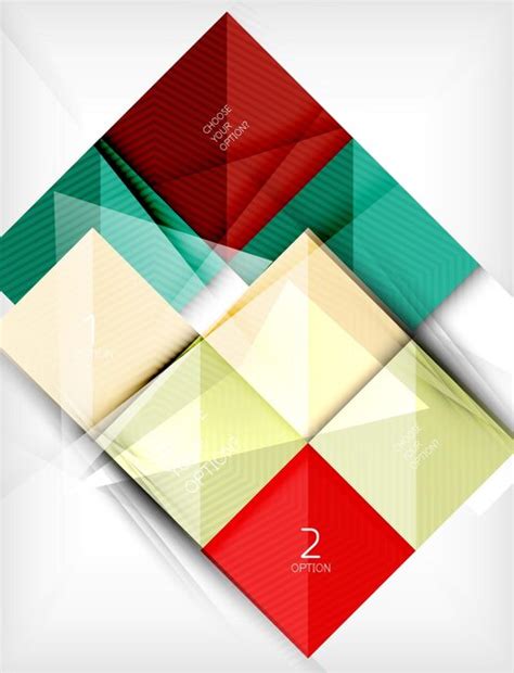 Premium Vector | Paper square shapes banner