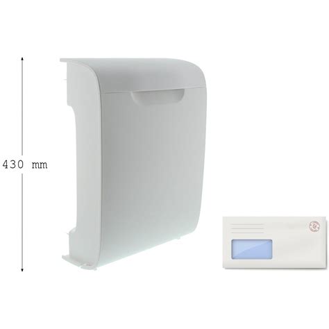 Vivo White Plastic Post Box Fully Weather Resistant Wall Mount White