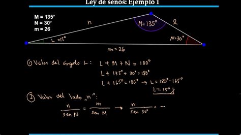 TRIGONOMETRÍA 5 2 Ley de senos Ejemplo 1 YouTube