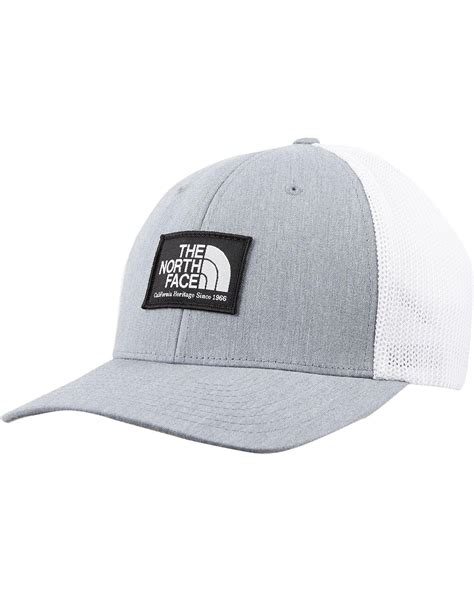 The North Face Flexfit Trucker Hat In Gray For Men Lyst