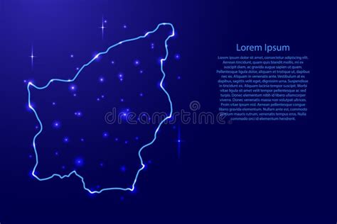 San Marino From The Contours Network Blue Luminous Space Stars