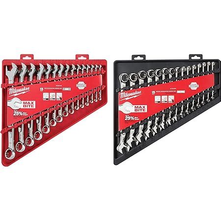 Milwaukee Pc Combination Wrench Set Sae Pipe Tools Pipe