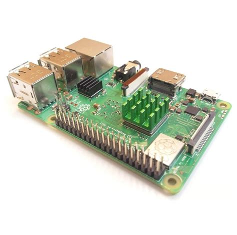 Raspberry Pi Heatsink Kit Aluminum Green Pcs Easycargo