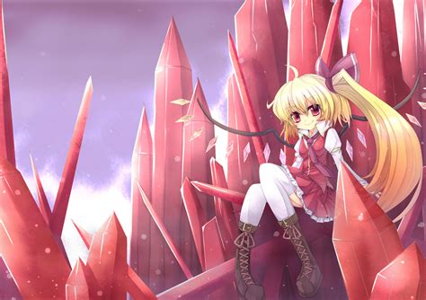 Blonde Hair Cicin Flandre Scarlet Red Eyes Touhou Vampire Konachan Konachan Anime