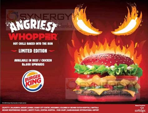 Angriest Whopper For Rs 600 Upwards From Burger Kings Synergyy