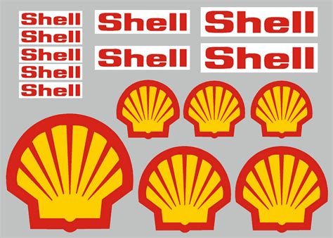 Shell Stickersdecals 15 High Quality Printed And Cut Stickers Ebay