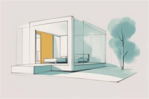 Premium Photo | Modern interior sketch 3d illustration modern interior ...