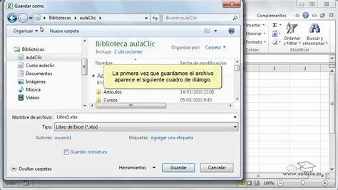 Curso De Excel 2010 3 1 Guardar Un Libro Youtube