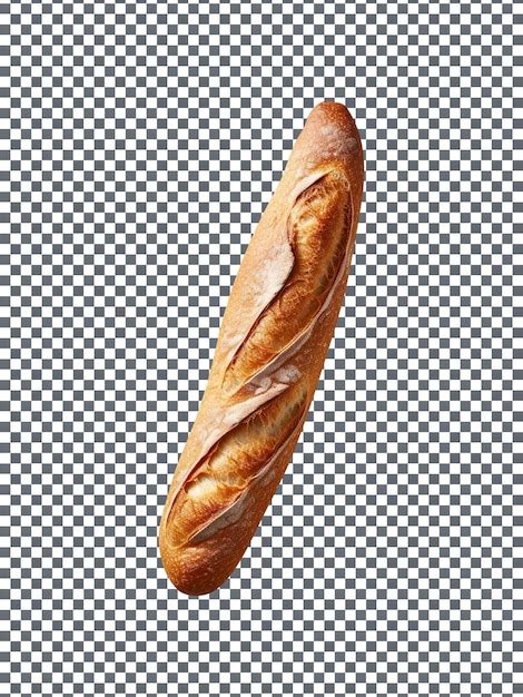 Premium PSD Freshly Baked Baguette Bread Loaf Isolated On Transparent