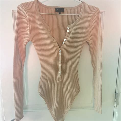 Majorelle Tops Majorelle Nude Bodysuit Poshmark