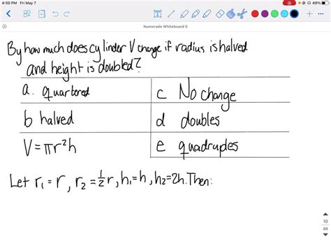 By How Much Does The Volume Of A Cylinder Change If The Radius Is