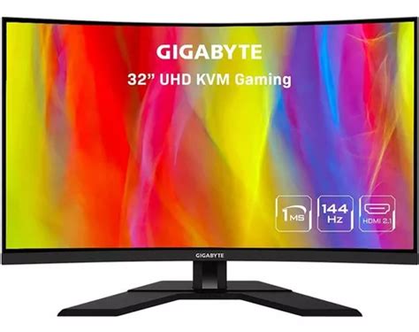 Monitor gamer curvo Gigabyte Curvo LED black 220V Envío gratis