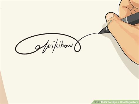 How To Sign A Cool Signature 14 Steps With Pictures Wikihow