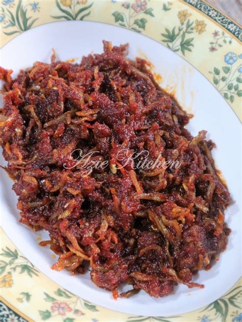 Sambal Ikan Bilis Kering Yang Sedap Azie Kitchen