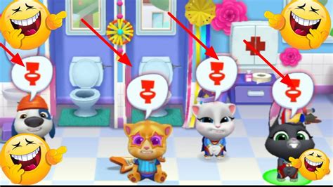 My Talking Tom Friends My Talking Tom 2 Funny Vs Talking Tom Cat Funny Movement 29 Youtube