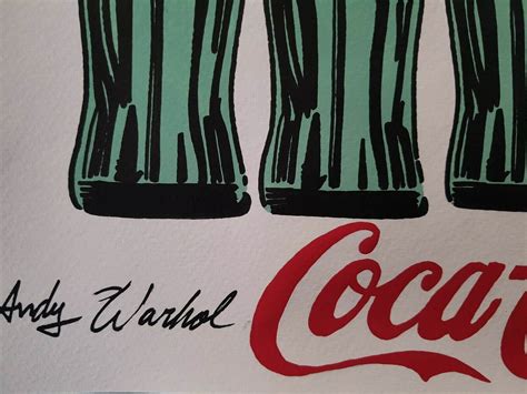 Andy Warhol Original Watercolor And Marker Coca Cola Bottles