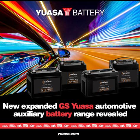 New Expanded GS Yuasa Automotive Auxiliary Battery Range Revealed Yuasa