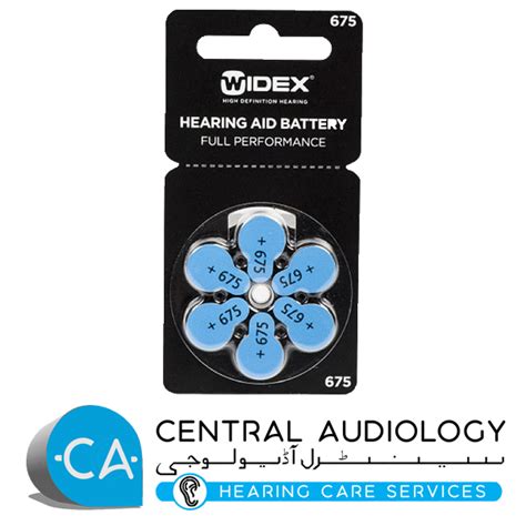 Widex Size 675 Hearing Aid Batteries Central Audiology