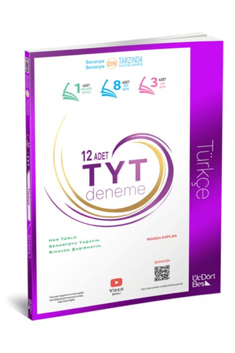 Üç Dört Beş Yayıncılık 345 2024 TYT Türkçe 12 Li Deneme Fiyatı