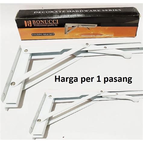 Jual Besi Siku Rak Lipat In Inci Inch Cm Cm Folding Bracket