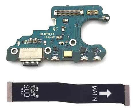 Placa De Carga Sub Cabo Flat Flex Para Galaxy Note 10 N970