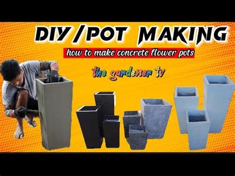 Diy How To Make Flower Pot Paano Gumawa Ng Paso Youtube