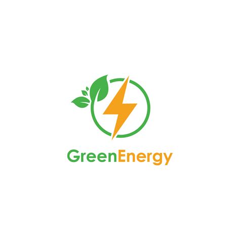 Green energy logo 20231289 Vector Art at Vecteezy